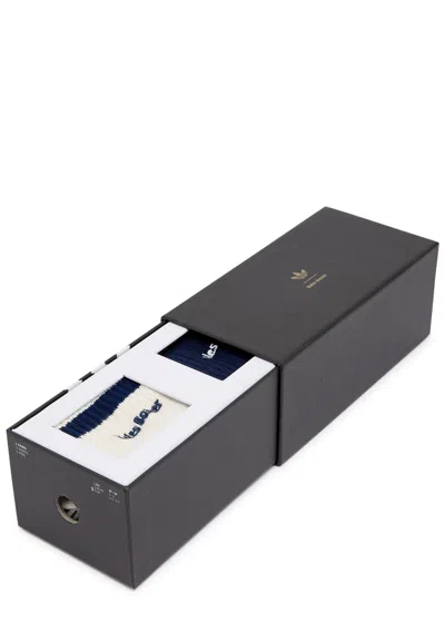 Adidas X Wales Bonner Striped Cotton-blend Socks Gift Set In Cream