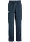 Adidas Originals Adidas X Wales Bonner Striped Logo Jersey Track Pants In Navy