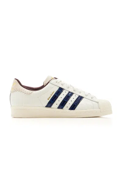 Adidas Originals Superstar Leather Sneakers In White