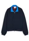 Adidas Originals Adidas X Wales Bonner X Wales Bonner Piqué Jersey Track Jacket In Blue