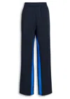 Adidas Originals + Wales Bonner Two-tone Jersey-trimmed Recycled Piqué Track Pants In Blue