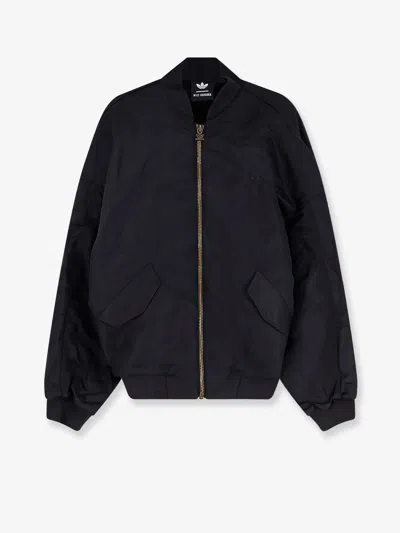 Adidas X Willy Chavarria Bomber Oversize In Satin In Black