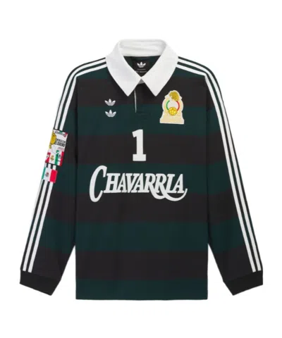Adidas X Willy Chavarria Chavarria Ls Rugby Shirt In Black