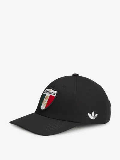 Adidas X Willy Chavarria Crest Cotton Baseball Hat In Black
