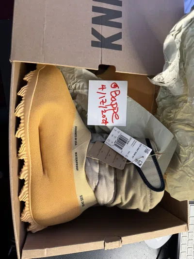 Pre-owned Adidas X Yeezy Season Adidas Yeezy Knit Rnr Boots Sulfur Size 10 In Multicolor