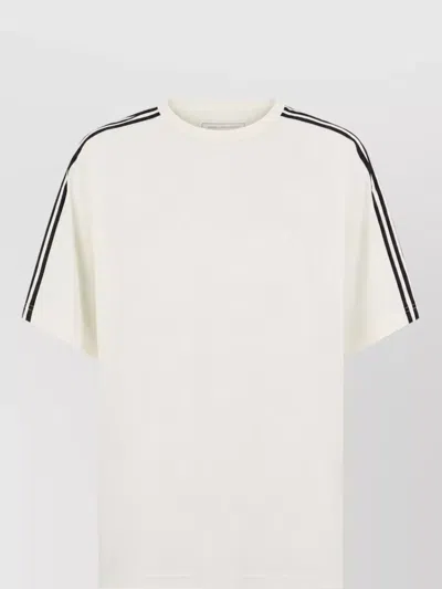 Adidas Y3 Cotton Loose-fit Short-sleeve T-shirt In White