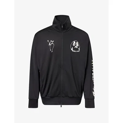 Adidas Y3 Mens Chito Graphic-print Nylon Track Jacket Black Xl