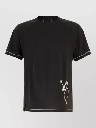 Adidas Y3 Polyester T-shirt In Black