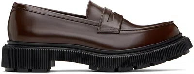 Adieu Brown Type 159 Loafers In Dark Brown Expresso