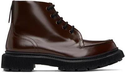 Adieu Brown Type 164 Boots In Dark Brown Expresso