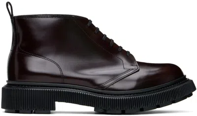 Adieu Burgundy Type 121 Boots In Cordoban
