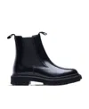 Adieu Waxed Leather Chelsea Boots In Black