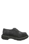 Adieu Classic Suede Platform In Charcoal In Grey