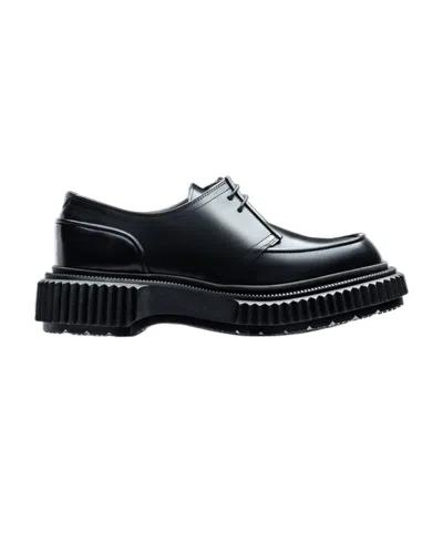 Adieu Lace-up Loafer Shoes In Black