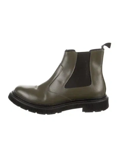 Pre-owned Adieu Leather Chelsea Boots In Green