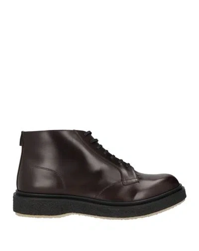 Adieu Man Ankle Boots Dark Brown Size 6 Leather