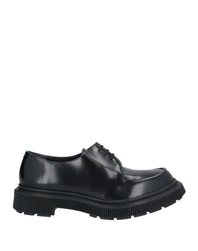 Adieu Man Lace-up Shoes Black Size 9 Soft Leather