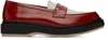 Adieu Red & White Type 5 Loafers In Deep Red White