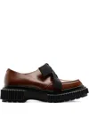 Adieu Ribbon Platform Berby Shoes In Brown
