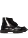 Adieu Typ 165 Leather Military Boots In Schwarz