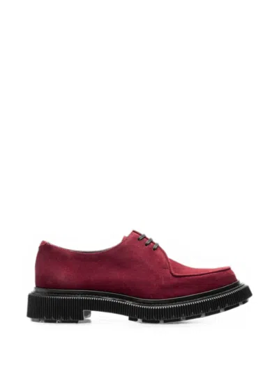 Adieu Type 124 Lace-up Suede Shoes In Red