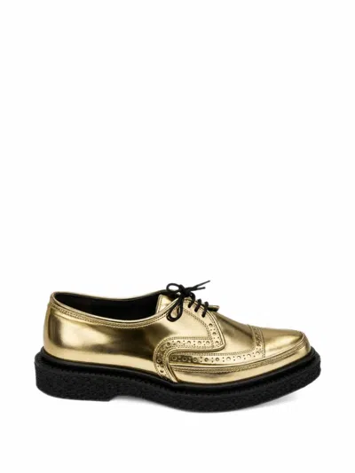 Adieu Type 52 Brogue-detail Oxford Shoes In Gold