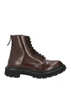 Adieu Woman Ankle Boots Brown Size 8 Leather In Brown