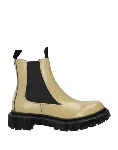 Adieu Woman Ankle Boots Sand Size 8 Leather In Neutral