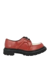 Adieu Woman Lace-up Shoes Rust Size 10 Soft Leather In Red