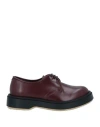 Adieu Woman Lace-up Shoes Burgundy Size 11 Soft Leather In Red