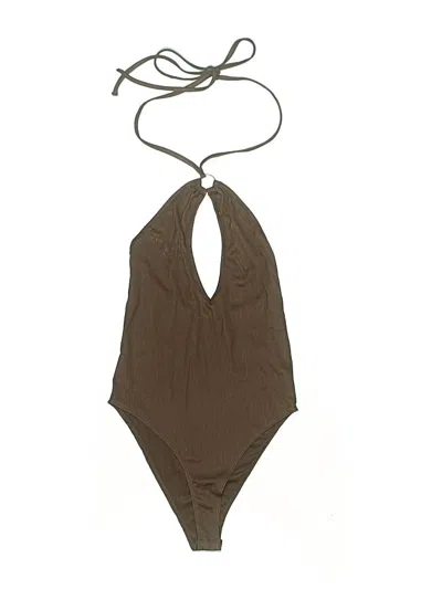 Pre-owned Adika Bodysuit In Brown