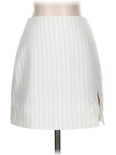 Pre-owned Adika Casual Skirt In White