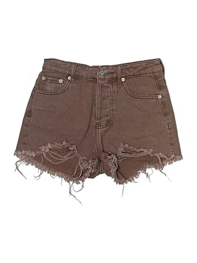 Pre-owned Adika Denim Shorts In Brown
