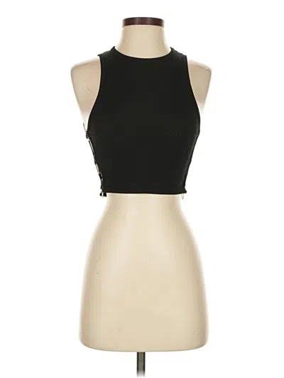 Pre-owned Adika Sleeveless Top Black Halter Neckline Tops