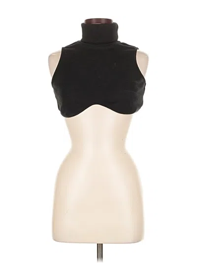 Pre-owned Adika Sleeveless Turtleneck In Black