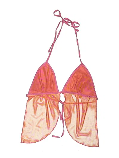 Pre-owned Adika Swimsuit Top Pink Tie-dye Pattern Swimwear