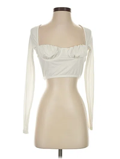 Pre-owned Adika Tube Top Ivory Strapless Neckline Tops