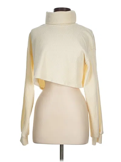 Pre-owned Adika Turtleneck Sweater In White