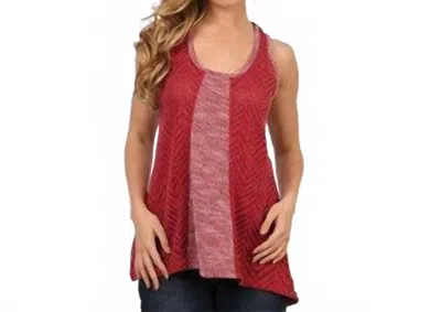 Adiktd Knit Sweater Tank In Red
