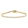 Adina Eden Bezel Tennis Bracelet In Gold