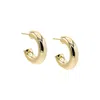 ADINA EDEN CHUNKY HOLLOW HOOP EARRING