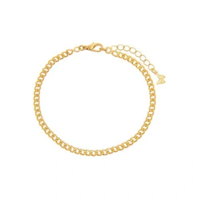 Adina Eden Cuban Chain Bracelet In Gold