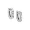Adina Eden Cz Mini Huggie Earring In Multi