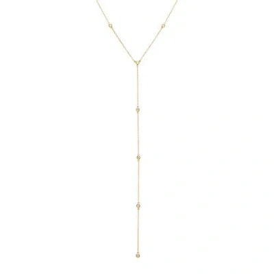 Adina Eden Diamond By The Yard Lariat 14k In 14k Gold