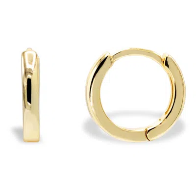 Adina Eden Eden Plain Ring Huggie Earring In Gold