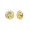 ADINA EDEN INDENTED PUFFY ROUNDED STUD EARRING