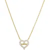 ADINA EDEN BY ADINA EDEN MOM CUTOUT HEART PENDANT NECKLACE