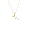 ADINA EDEN BY ADINA EDEN PAVE LONG BOW TIE DROP NECKLACE