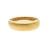 ADINA EDEN BY ADINA EDEN RIDGED SNAKE CHAIN GRADUATED BANGLE BRACELET