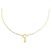 ADINA EDEN SOLID MOON TOGGLE NECKLACE